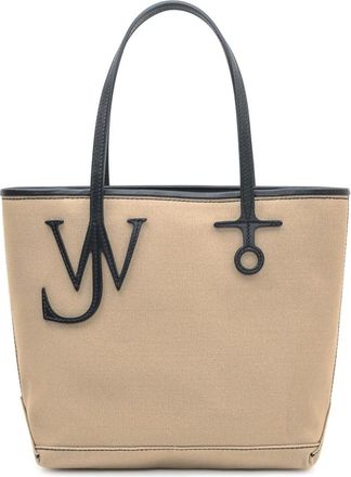 J.W.Anderson Anchor Small Tote Bag - Dames - Shoppers - Beige - ONE Size - Katoen - Tassen