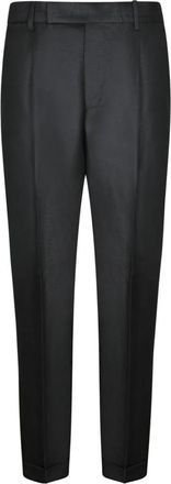 Pantaloni Torino Slim-fit Broeken - Heren - Slim Fit Broeken - Zwart - M - Wol - Broeken