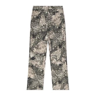 Roa Outdoor Trousers, male, Gray, Size: XL Fomes Moth Print Double Knee Pant