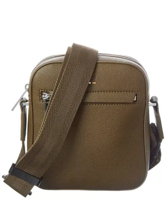 HUGO BOSS Ray Ns Zip Leather Bag