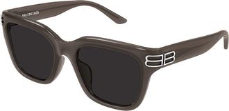 Balenciaga BB0433SK Asian Fit 004 Womens Sunglasses Grey Size 56