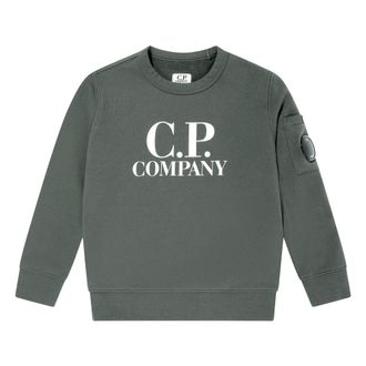 C.P. Company C.P. Company, Kids Sweatshirts, male, Gray, 4 Y, Logo Sweatshirt