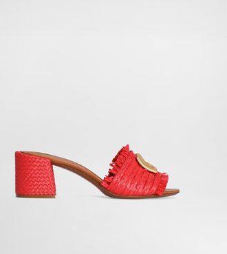 Dolce & Gabbana Raffia Mules - Woman Slides And Mules Multicolor 36.5
