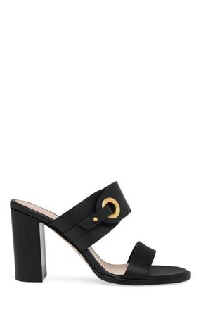 Gianvito Rossi Granada Mule in Black Calf Leather at Nordstrom, Size 39