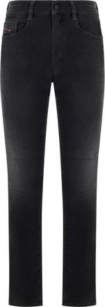 Diesel Slim D-Ollies Jogg Jeans - Dames - Slim Fit Jeans - Zwart - W25 - Katoen - Jeans