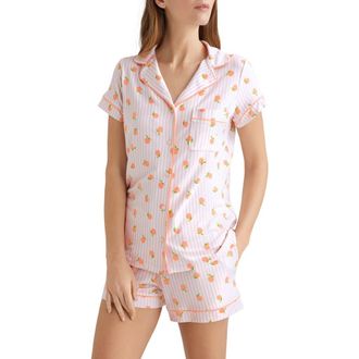 Tommy John Piped Short Pajamas in Pink at Nordstrom, Size X-Large