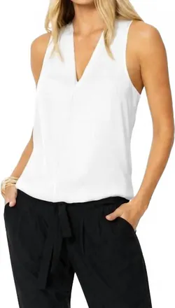 Ramy Brook Jilly Sleeveless Blouse In Ivory