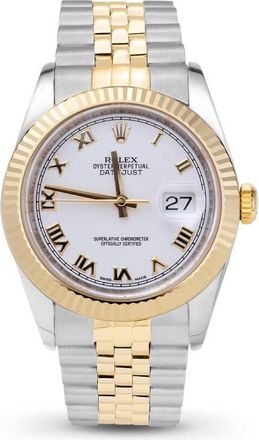 Rolex Pre-owned Rolex Datejust Automatic Chronometer White Dial Unisex Watch 116233 WRJ