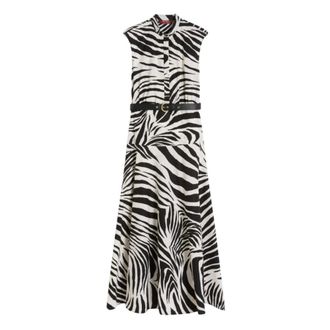 Max Mara Shirt Dresses, female, Multicolor, Size: XS Long Sleeveless Shirt Dress