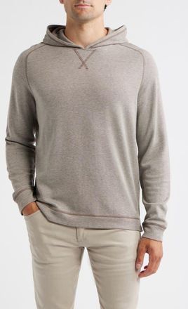 Johnnie-O Cotton Blend Hoodie in Coffee at Nordstrom, Size Xx-Large