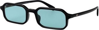 Emporio Armani Stijlvolle zonnebril met 0Ea 4253U model - Heren - Zonnebrillen - Zwart - 54 MM - Accessoires