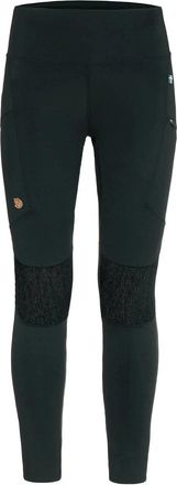 Fj&auml;llr&auml;ven Womens Fjallraven Abisko Trekking Tights Black Stretch Elastic Waist JDM2730