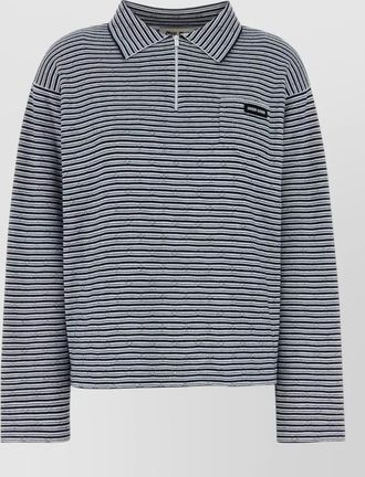Miu Miu cashmere silk cotton polo shirt