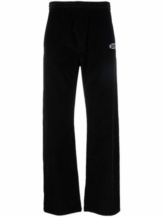 Marcelo Burlon Pantaloni Folk a coste - Nero