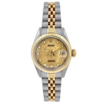 Rolex Pre-owned Rolex Datejust Automatic Chronometer Diamond Ladies Watch 69173 CJDJ