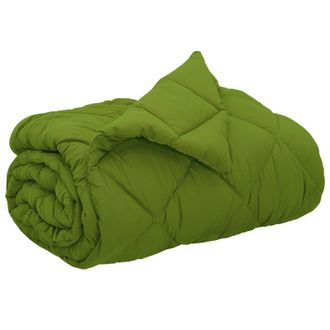 vidaXL Edred&oacute;n De Todo El A&ntilde;o Verde 200 X 200 Cm Microfibra Vidaxl