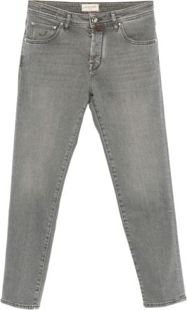 Jacob Cohen Grey Slim Cropped Denim Jeans