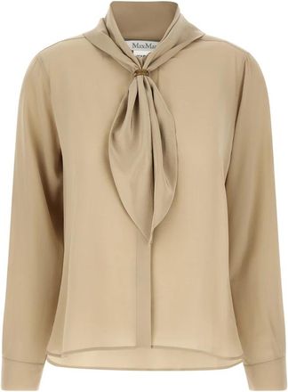 Max Mara Mxm Dry Shirt - Dames - Overhemden - Beige - M - Overhemden