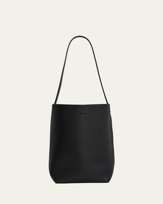 The Row N/S Park Tote Medium in Lux Grained Calfksin