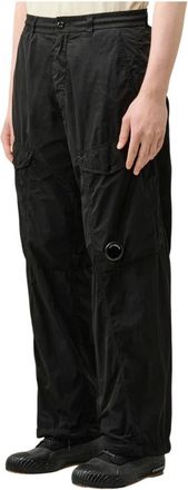 C.P. Company C.p. Company, Broeken, Heren, Zwart, S, Nylon, Chrome-R Boxy Seamless Cargo Pants