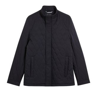 Ted Baker Zampa Gewatteerde Jas Met Trechtervormige Bovenkant, Marineblauw