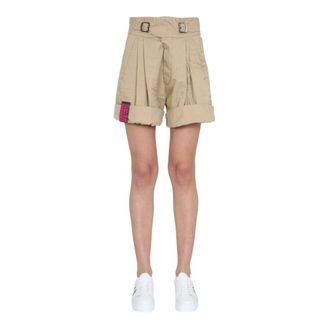 Dsquared2 Casual Shorts, female, Beige, Size: S Cargo Shorts
