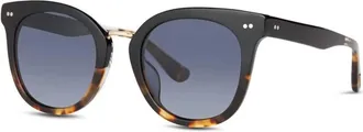 Toms Womens Cecilia Tortoise Fade Sunglasses In Black