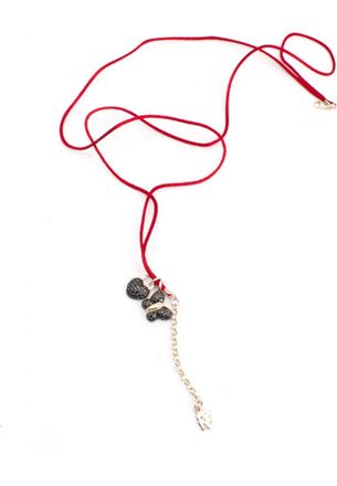 Folli Follie Womens 3N9S006RK-P Ladies Necklace - Red Sterling Silver - One Size