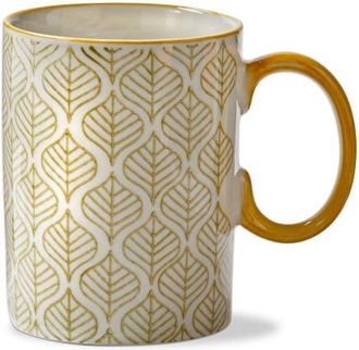 Tag Stamped Leaf Mug Multi Stoneware Everyday in Gold at Nordstrom