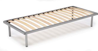 Talamo Italia Somier Ortop&eacute;dico Talamo Italia Con 14 Lamas, Apto Para Cama Individual, Made In Italy, Somier De Contrachapado De Abedul, Cm 80x200h34, Con Embalaje 