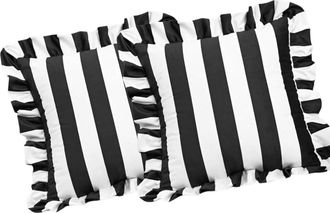 OEM Funda De Almohada Impermeable Para Exteriores, 1 Par, 45 Cm, - Negra
