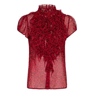 Saint Tropez Blusa - Blouses & Shirts - Mujer - Rojo - XL