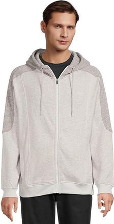Quiksilver Keller Zip Hoodie Mens Sweatshirt Light Gray Heather : LG, Polyester