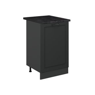 Vicco Mueble Bajo De Cocina R-line, Antracita Casa De Campo/antracita, 50 Cm Encimera Antracita, Vicco