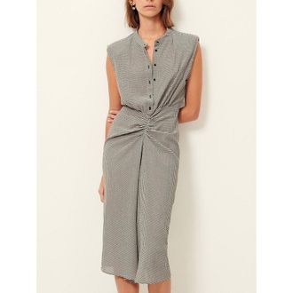 Sessun Mouwloze midi-jurk met vichyruitjes, BELLACALA