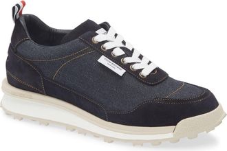 Thom Browne Alumni Tech Runner Sneaker in Navy at Nordstrom, Size 10.5