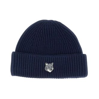 Maison Kitsun&eacute; Heren, Accessoires, Blauw, Maat: ONE Size Wol
