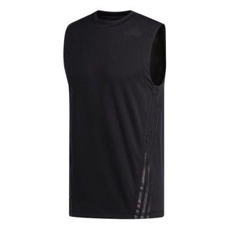adidas Solid Color Training Sports Vest Black FL4317