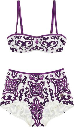 Dolce & Gabbana Majolica print bikini
