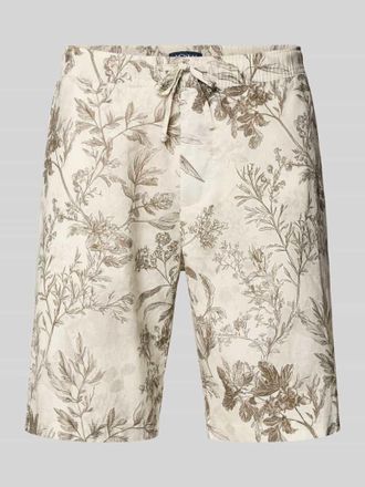 Mc Neal Shorts aus Leinen-Mix mit Eingrifftaschen in Beige, Gr&ouml;&szlig;e XXL