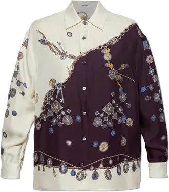 Versace Donna, Camicette, Multicolore, XS, new