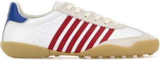 Dsquared2 White Stripes Soccer Sneakers