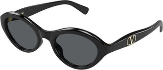 Valentino Cat Eye Zonnebrillen - Dames - Zonnebrillen - Zwart - 52 MM - Accessoires