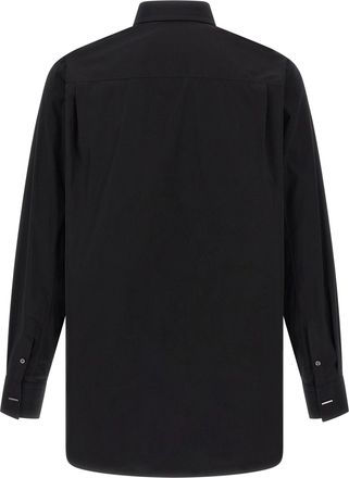 Alexander McQueen Logo-Embroidered Cotton Poplin Shirt - Black