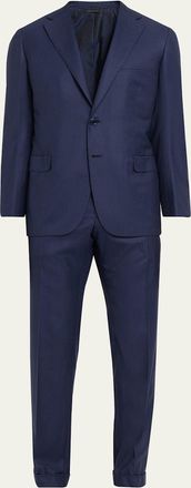 Brioni Mens Tonal Striped Two-Piece Suit