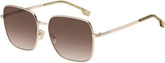 HUGO BOSS Brown Square Unisex Sunglasses BOSS 1613/F/SK 000/HA 59