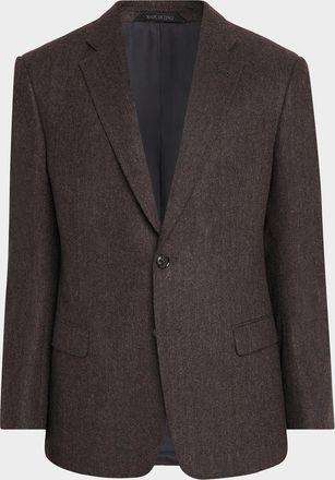 Giorgio Armani Men & apos;s Wool Two-Button Blazer