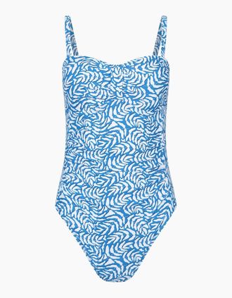 Mountain Warehouse Womens Mountain Warehouse Womens/Ladies Resort Printed Tummy Control One Piece Swimsuit - Blue - Size: 10 uk