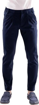People of Shibuya Kobra Broek - Heren - Slim Fit Broeken - Blauw - M - Polyester - Broeken