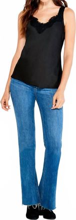 Nic+Zoe Lottie Lace Cami Tank In Black